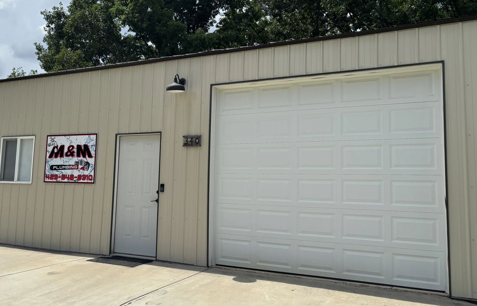 M&M Plumbing Greeneville operations warehouse, not open to visitors