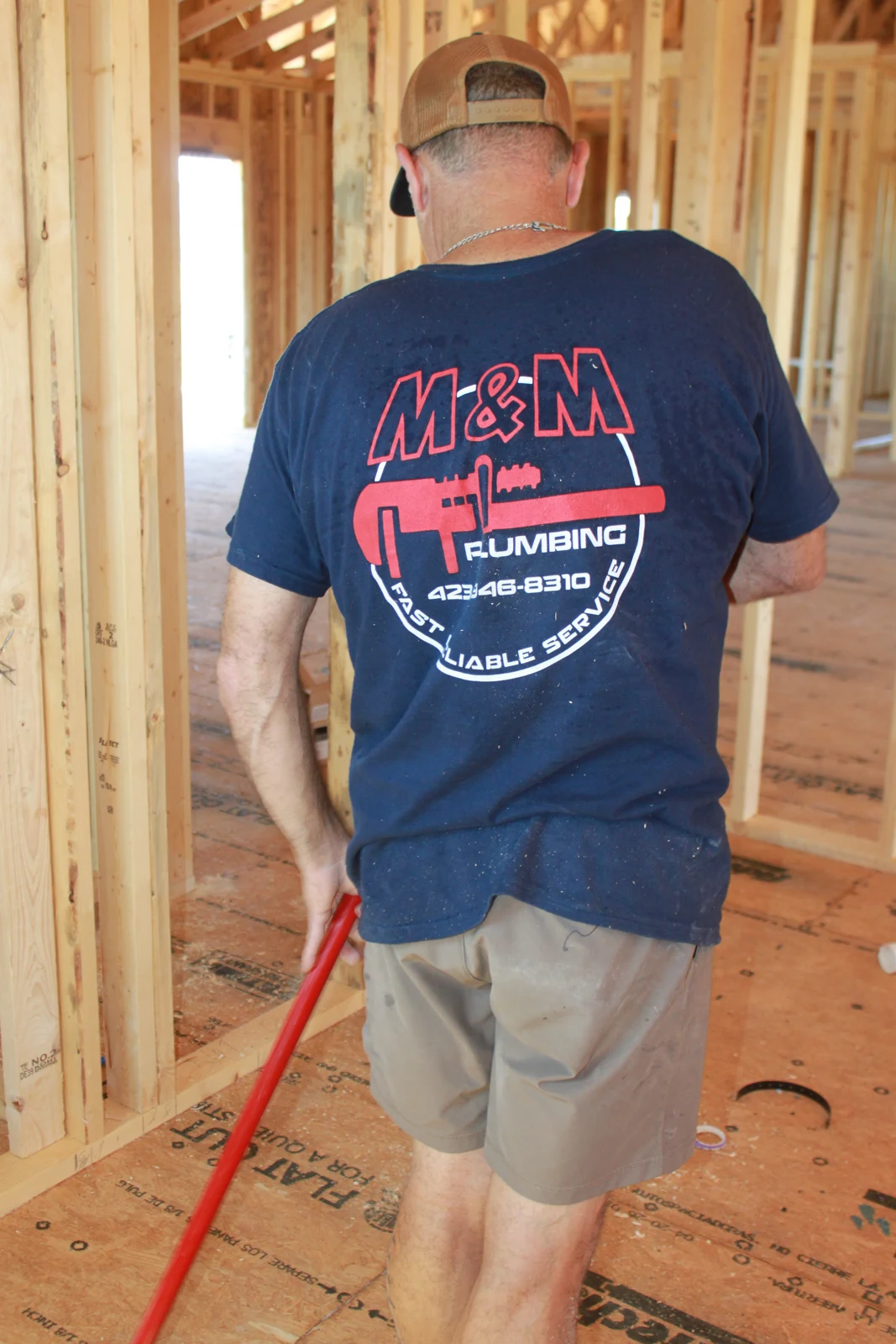 M&M Plumbing on the job